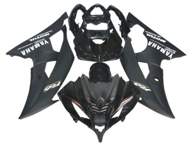 Custom 2008-2016 Yamaha YZF R6 Motorcycle Fairings - Glossy Black Matte Black White UK