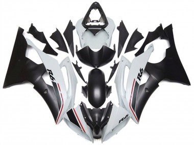 Custom 2008-2016 Yamaha YZF R6 Motorcycle Fairing - White Matte Black Red UK