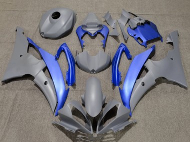 Custom 2008-2016 Yamaha YZF R6 Motorcycle Fairings - Grey Blue UK