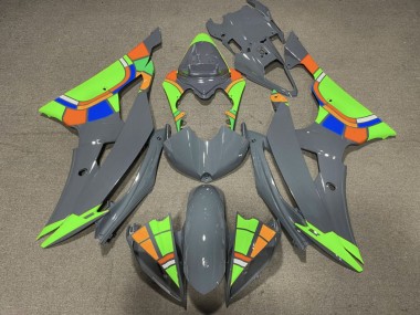Custom 2008-2016 Yamaha YZF R6 Motorcycle Fairings - Nardo Grey Neon Green Color Wheel UK