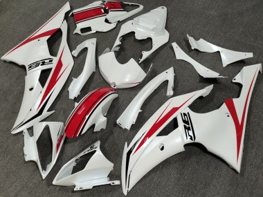 Custom 2008-2016 Yamaha YZF R6 Bike Fairings - Pearl White Red UK