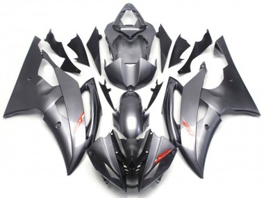 Custom 2008-2016 Yamaha YZF R6 Motorcycle Fairings - Grey Red Decals UK