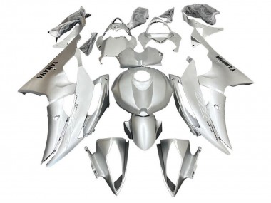 Custom 2008-2016 Yamaha YZF R6 Motorcycle Fairings - Silver White UK