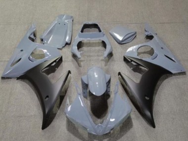 Custom 2005 Yamaha YZF R6 Motorcycle Fairings - Nardo Grey Matte Black UK
