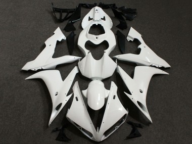 Custom 2005 Yamaha YZF R6 Motorcycle Fairings - White UK