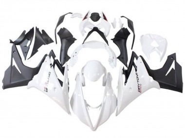 Custom 2013-2016 Triumph Daytona 675 Triple Motorcycle Fairings - White Matte Black UK