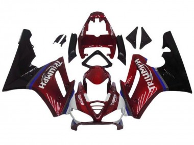 Custom 2009-2012 Triumph Daytona 675 Triple Motorcycle Fairings - Red Blue Glossy Black UK