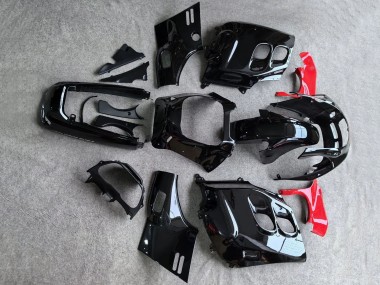 Custom 1987-1988 Honda CBR1000F Hurricane Motorcycle Fairings - Glossy Black Red UK
