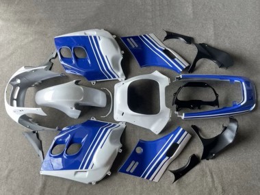 Custom 1987-1988 Honda CBR1000F Hurricane Motorcycle Fairings - White Blue UK
