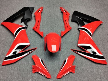 Custom 2014-2016 Honda CBR650F Motorcycle Fairings - Red Matte Black UK