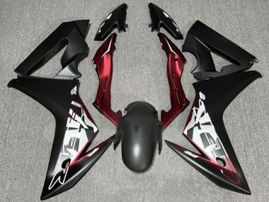 Custom 2014-2016 Honda CBR650F Motorcycle Fairings - Matte Black Red UK