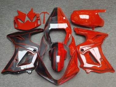 Custom 2003-2013 Suzuki SV650 Motorcycle Fairings - Glossy Red Carbon Fiber UK