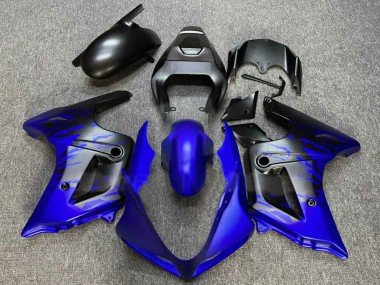 Custom 2003-2013 Suzuki SV650 Motorcycle Fairings - Blue Matte Black Splash UK