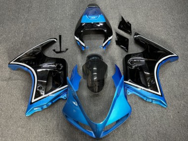 Custom 2003-2013 Suzuki SV650 Motorcycle Fairings - Glossy Blue Black UK