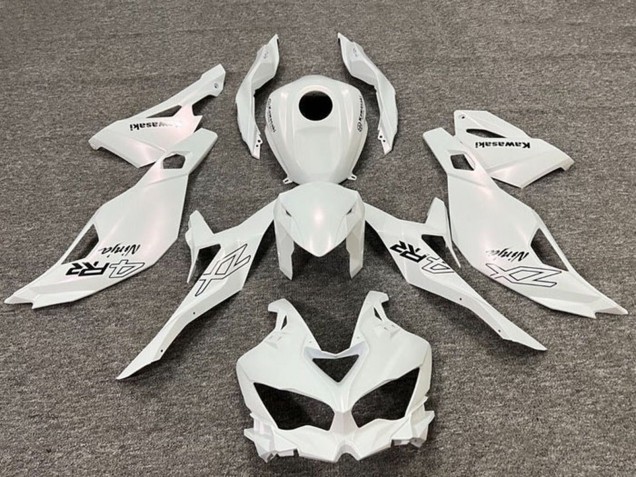2019-2026 Kawasaki ZX4R ZX-4RR Motorcycle Fairings - Pearl White Black UK
