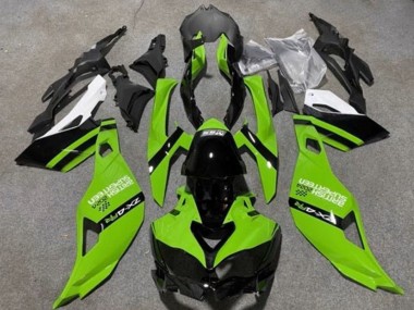 Custom 2019-2025 Kawasaki ZX4R ZX-4RR Motorcycle Fairings - Green Black White UK