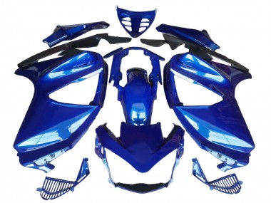 Custom 2002-2016 Honda ST1300 Motorcycle Fairings - Blue Matte Black UK