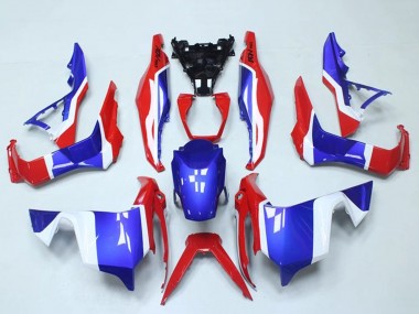 Custom 2018-2021 Honda ADV150 Motorcycle Fairings - White Red Blue UK