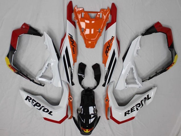 2018-2021 Honda ADV150 Motorcycle Fairings - White Orange Red Yellow Glossy Black Repsol UK