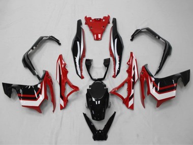 Custom 2018-2021 Honda ADV150 Motorcycle Fairings - White Red Glossy Black UK