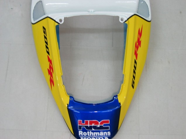 2005-2006 Honda CBR600RR Motorcycle Fairings - Blue White Yellow Rothmans UK
