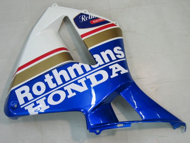 2005-2006 Honda CBR600RR Motorcycle Fairings - Blue White Yellow Rothmans UK
