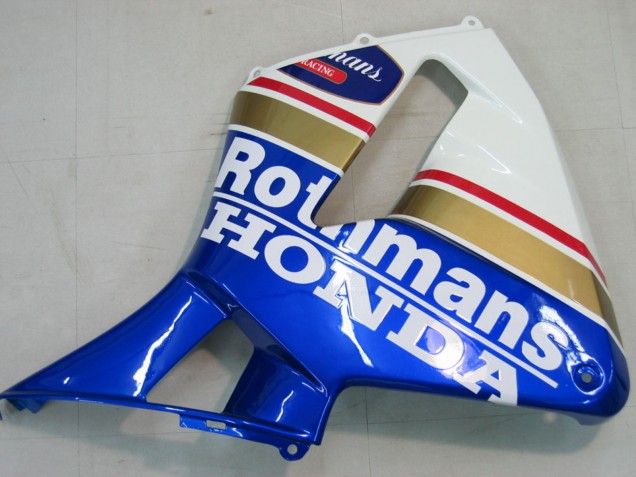 2005-2006 Honda CBR600RR Motorcycle Fairings - Blue White Yellow Rothmans UK