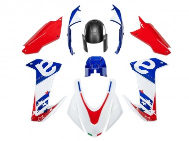 Custom 2020-2024 Aprilia RS660 Motorcycle Fairing - White Blue Red UK