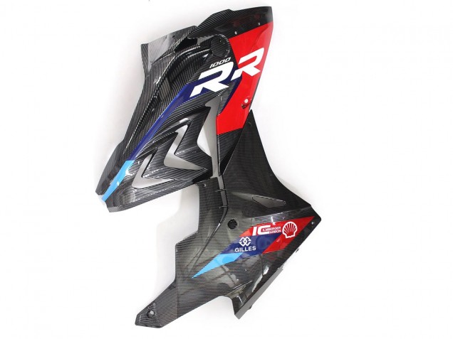 2015-2016 BMW S1000RR Motorcycle Fairings - Blue Red Carbon Fiber UK