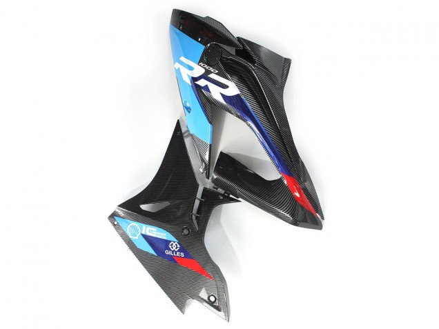 2015-2016 BMW S1000RR Motorcycle Fairings - Blue Red Carbon Fiber UK