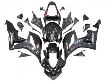 Custom 2007-2008 Honda CBR600RR Motorcycle Fairings - Grey Glossy Black with Decals UK