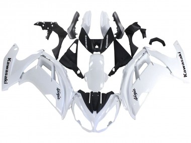Custom 2012-2016 Kawasaki EX650 Motorcycle Fairings - White Black UK