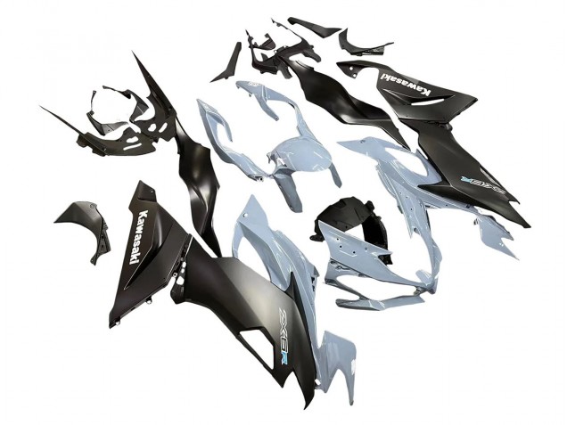 2019-2022 Kawasaki ZX6R Motorcycle Fairings - Grey Matte Black UK