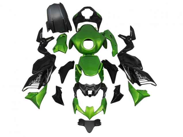 2020-2024 Kawasaki Z900 Motorcycle Fairings - Green Black UK