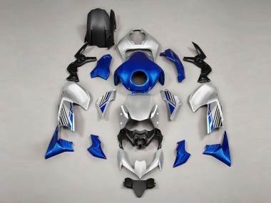 Custom 2020-2024 Kawasaki Z900 Motorcycle Fairings - Blue Silver UK