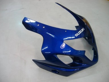 Custom 2004-2005 Suzuki GSXR 600/750 Motorcycle Fairings - Blue Grey Glossy Black UK