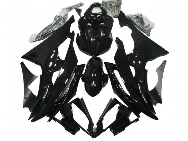 2008-2016 Yamaha YZF R6 Motorcycle Fairings - Glossy Black UK
