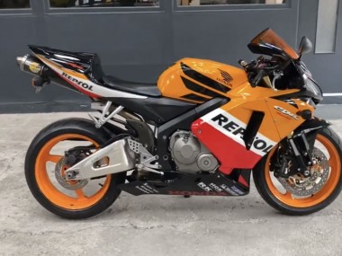 Custom 2005-2006 Honda CBR600RR Motorcycle Fairings - Black Orange White Red Repsol UK