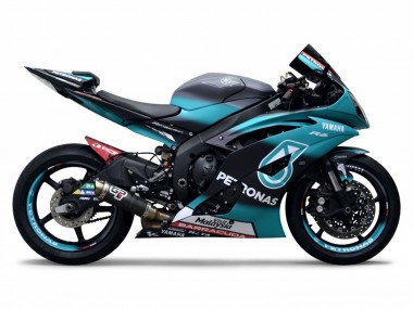 Custom 2008-2016 Yamaha YZF R6 Motorcycle Fairings - Light Green White Black Petronas UK