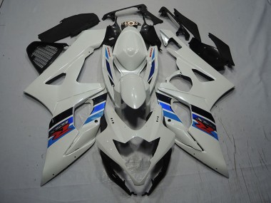 Custom 2007-2008 Suzuki GSXR 1000 Motorcycle Fairing Kits - White Blue Red UK