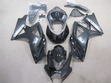 Custom 2007-2008 Suzuki GSXR 1000 Bike Fairings - Glossy Black Matte Black UK