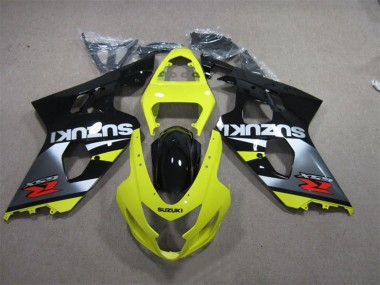 Custom 2004-2005 Suzuki GSXR 600 Motorcycle Fairings - Yellow Silver Black Red UK