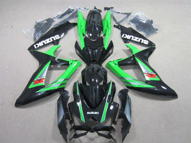 2006-2007 Suzuki GSXR 600 Motorcycle Fairings - Green Glossy Black Red UK