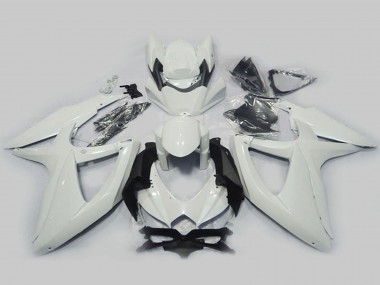 Custom 2008-2010 Suzuki GSXR 750 Motorcycle Fairings - Pearl White UK