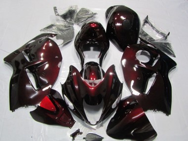 Custom 1996-2007 Suzuki GSXR 1300 Hayabusa Motorcycle Fairing Kits - Red Black UK