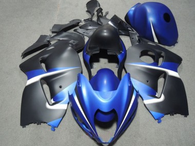 Custom 1996-2007 Suzuki GSXR 1300 Hayabusa Motorcycle Fairings - Blue White Matte Black UK