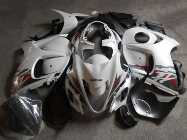 Custom 2008-2020 Suzuki GSXR 1300 Hayabusa Motorcycle Fairing - White Black UK