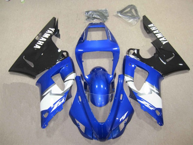 1998-1999 Yamaha YZF R1 Motorcycle Fairings - Blue White Glossy Black UK