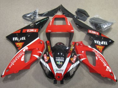 Custom 1998-1999 Yamaha YZF R1 Motorcycle Fairings - Red White Black Santander UK
