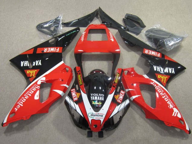1998-1999 Yamaha YZF R1 Motorcycle Fairings - Red White Black Santander UK